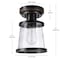 Globe Electric Charlie 9.6 in. H X 6.7 in. W X 6.7 in. L Oil Rubbed Bronze Ceiling Light 44301 - alternate 7